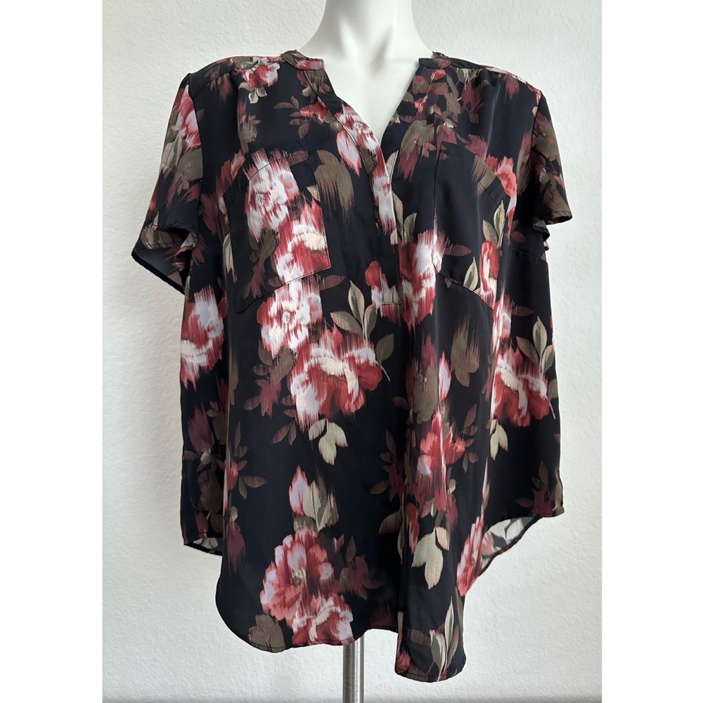 Torrid Floral Print Harper Top Size 0